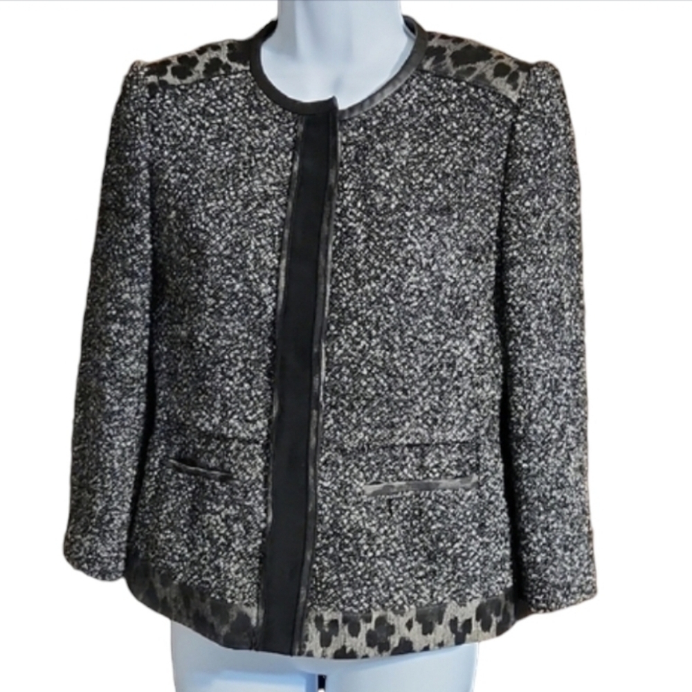Elie Tahari Animal Print Jacket